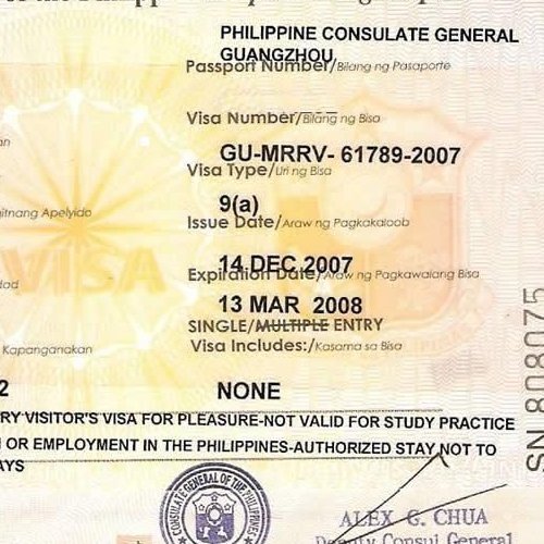 菲律宾9g工作签证
